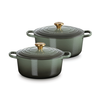 Set of 2 Round Dutch Ovens Set of 2 Round Dutch Ovens